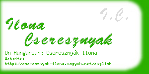 ilona cseresznyak business card